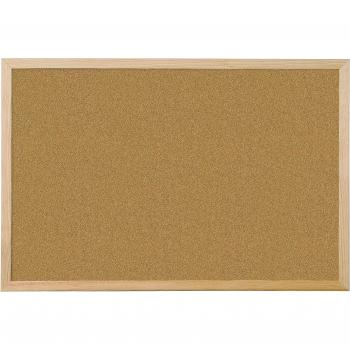 Pizarra de Corcho Q-Connect 90x60 cm con Marco de Madera