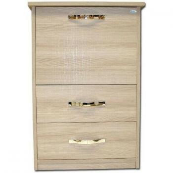 Mueble tabla de planchar Olmo en melamina con 3 cajones 44x57xH.89 cm