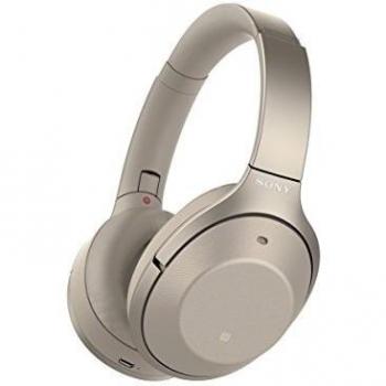 Sony WH1000XM2 - Auriculares de diadema inalámbricos, color beige, con Alexa integrada