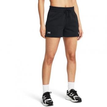 Under Armour Women's Rival Fleece 3.5in Black Shorts - Size S