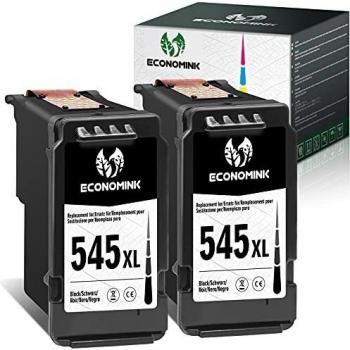 Economink 545XL Cartucho de Tinta Remanufacturado para Canon PG-545 XL Negro, para Pixma MX495 TS3150 MG2550 MG2950 MG2550s MG2555s TR4550 MG2450 TS3350 TS3151 MG3052 ​Impresoras, Pack de 2