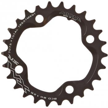 Miche MTB-SRAM Plato, Unisex Adulto, Negro, 26 Dientes