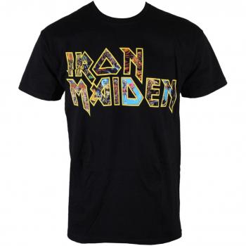Iron Maiden Eddie Logo Men's Metal T-Shirt - ROCK OFF L