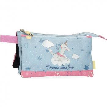 Estuche Enso Dreams Come True Tres Compartimentos con Asa Lateral para Niños