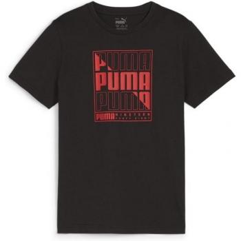 Camiseta de Manga Corta Infantil Puma Graphics Negra