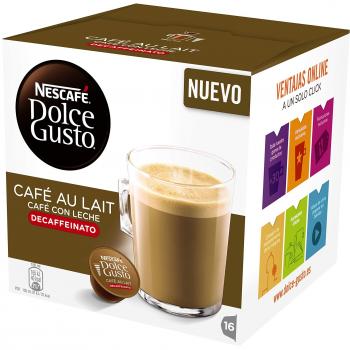 Nescafé Dolce Gusto Café con Leche Descafeinado, 3 x 16 Cápsulas