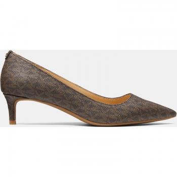 Michael Kors Elegant Decollete Shoes for Women, Brown, Size: 5 UK / Size: 8 US