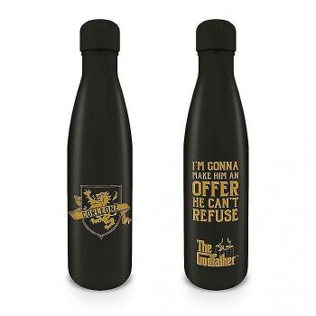 Botella de Agua de Metal El Padrino Negra y Dorada One Size