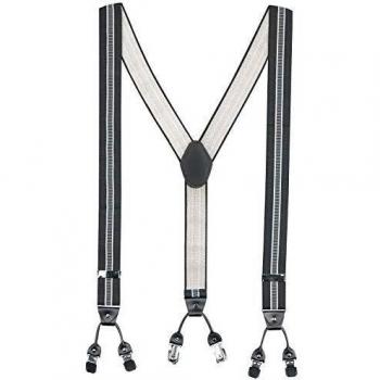 Banned Rockabilly Braces Tirantes negro/gris