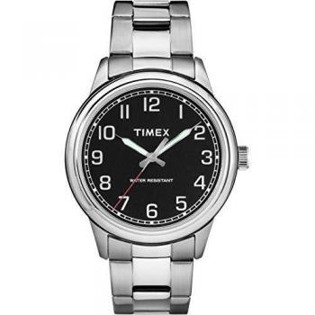 Timex Men's Heritage Black Dial with a Stainless Steel Bracelet Watch TW2R36700