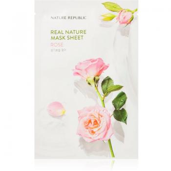 NATURE REPUBLIC Real Nature Rose Mask Sheet 23 ml - Revitalising Sheet Mask