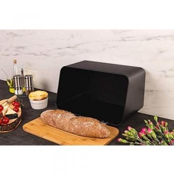 Panera y Tabla Five Modern Color Negra 37cm - Organiza Tus Alimentos