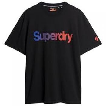 Camiseta de Manga Corta Superdry Core Logo Loose Color Negro Desvanecido