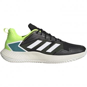 adidas Defiant Speed Zapatilla de Tenis para Tierra Batida Hombres - Negro, Verde Neón
