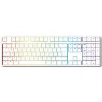 Juego de 109 teclas Ducky PBT Doubleshot, color blanco