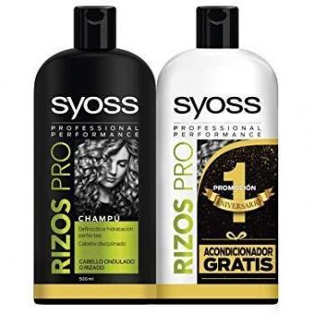 Syoss Champú + Acondicionador Rizos Pro, 500 ml + 500 ml, Pack de 1