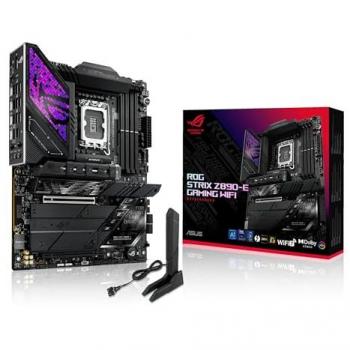 Placa Base ASUS ROG STRIX Z890-E GAMING WIFI - Chipset Intel Z890, Socket LGA 1700, Soporte para procesadores Intel Core de 12ª y 13ª generación, Formato ATX,
