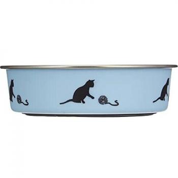 Comedero y bebedero azul para gatos Bella Kena 11cm 160ml