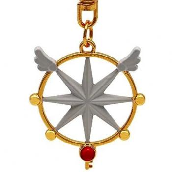 CARDCAPTOR SAKURA Llavero 3D Llave del sello sagrado, multicolor