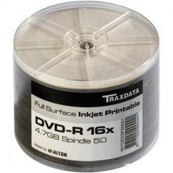 Traxdata DVD-R Printable 16x - DVD+RW vírgenes