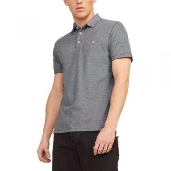 Jack & Jones Paulos Short Sleeve Slim Fit Polo Shirt in Gray