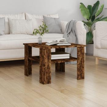 Mesa de centro Smoke Oak 60x60x42 cm Madera contrachapada multicapa