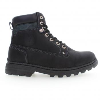 U.S. Polo Assn. Men's Black Polyester Lace-up High Boots - Size 8 US