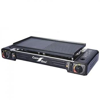 Cocina Compacta Comgas BDZ-2X155 con 2 Fuegos y Plancha - Dimensiones: 630 x 278 x 93 mm