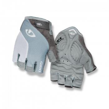 Giro Strada Massa Gel - Guantes Largos Mujer - Gris/Blanco Talla del Guante L 2019