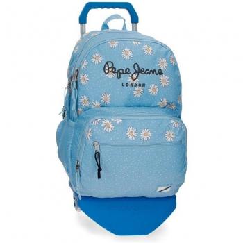 Mochila Pepe Jeans Katherine con carro de doble compartimento