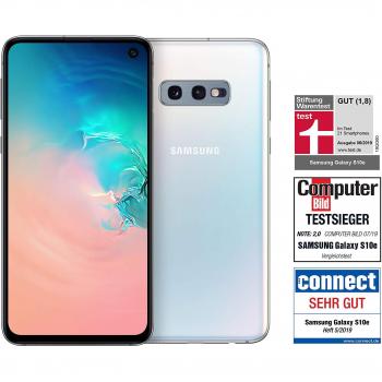 Samsung Galaxy S10e (Blanco, 5.8, 6GB RAM, 128GB Almacenamiento, 12MP Cámara, Android 9.0, Dual SIM, 3100mAh)
