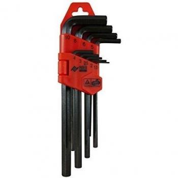 PROFER TOP - Llave Allen Exagonal Larga 9Pz Profer Top 1,5-10 Mm