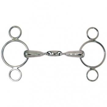 PFIFF - Bocado para Caballos de hípica, tamaño 14,5 cm, Color Plateado