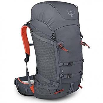 Mochila Osprey Mutant 52L unisex gris oscuro y rojo M-L