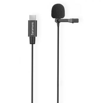 Saramonic LavMicro U3 Professional Clip-On Omnidirectional Lavalier Microphone with USB-C Connector for Osmo Action