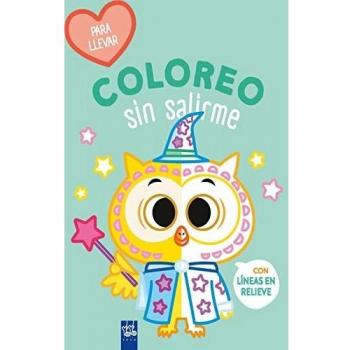 Coloreo sin salirme-Para llevar. Búho (¡Guau! Coloreo sin salirme