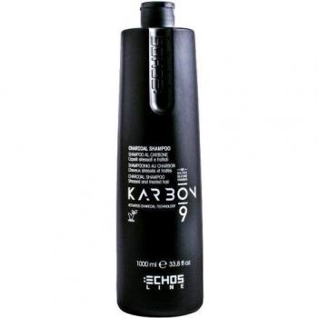 Echosline CHARCOAL Karbon 9 Shampoo with Activated Charcoal for Damaged, Chemically-Treated Hair 1000 ml