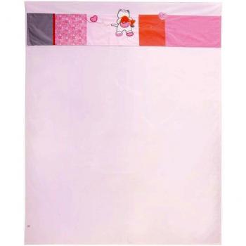 Noukies - Parure de lit bébé - Drap de lit avec taie d'oreiller Iris et Babette