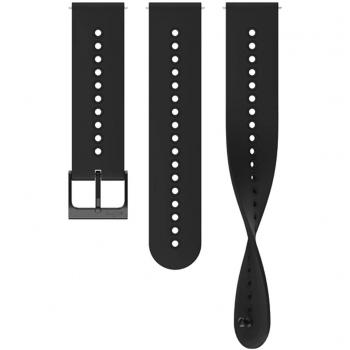 Correa de silicona Suunto Urban 4 de 22 mm en color negro All Black S+M