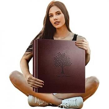 6x4 600 Pockets Picture Albums, 3 Horizontal and 2 Vertical Pockets on Each Side Extra Large Capacity Black Waterproof Inner Page Photo Albums for Family Wedding Anniversary Valentines Gifts