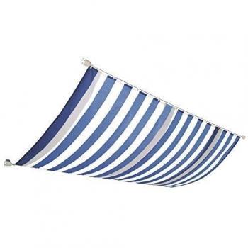 Windhager Toldo para Estructura corredera, Azul/Blanco, 270 x 140 cm