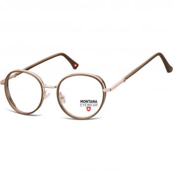 Montana Eyewear M-MTR582 M-MTR582C Armazones y Gafas Recetadas para Hombre Marrones 49 Lentes