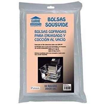 50 Bolsas gofradas para coccion y envasado al vacio 20x30 sous vide