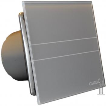 Extractor de Aire Cata E100gst, 31db, Aspiración Perimetral, Color Plata, Material Plástico y Cristal