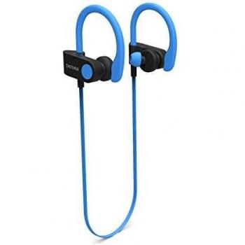 Denver BTE-110 Grey Auriculares Deportivos Bluetooth, Microfono; Batería Más de 3 Horas