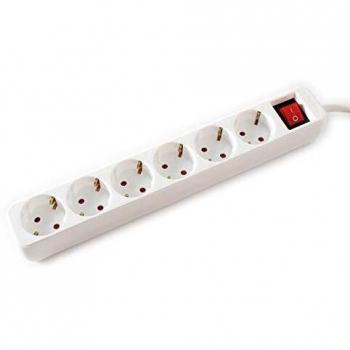 Value Regleta con protección de Contacto, Incluye Interruptor de Encendido/Apagado y protección táctil para Interiores.