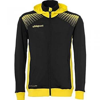 Uhlsport Chaqueta Goal Tec con Capucha para Hombre, Amarillo/Negro