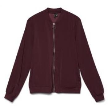 Vero Moda Women's Lightweight Anti-Cold Bomber Jacket Coco Winetasting XL