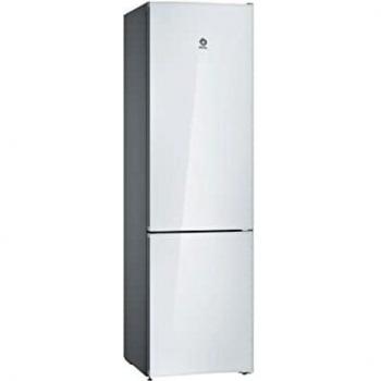 Balay 3KFD765BI No Frost Combi Refrigerator 203cm, 368L, White Glass Finish