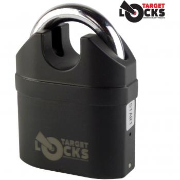 Target TL031 Heavy Duty – Alarma Candado de alta seguridad cerrado grillete candado multiusos con 110 db sirena alarma – 5 llaves con cada cerradura